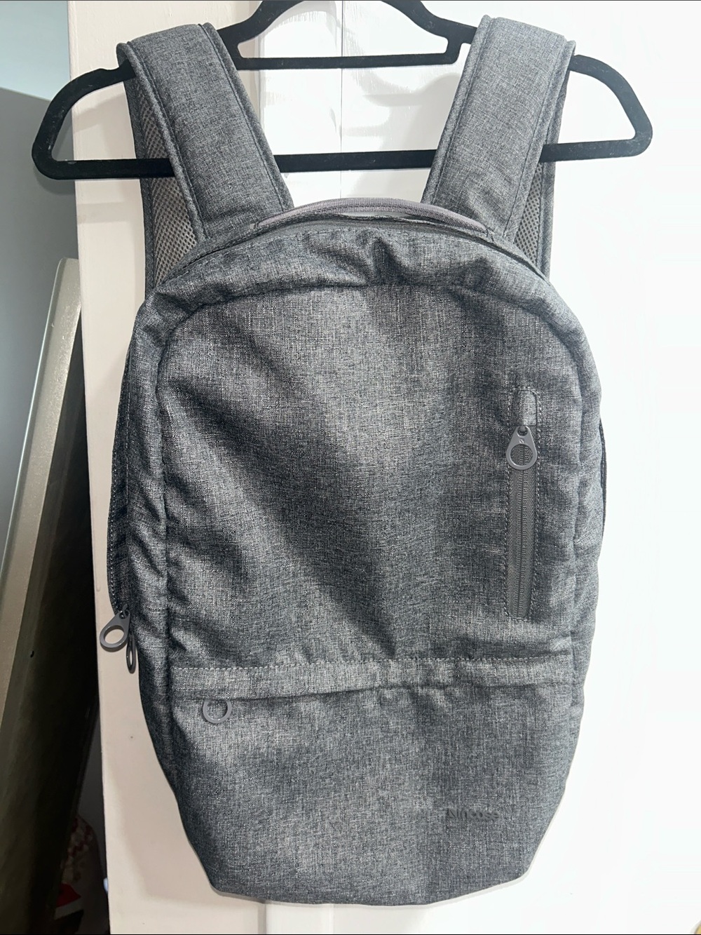 Incase Gray Unisex Comfy Thick Padded Casual Compact Backpack - Minimal Design
